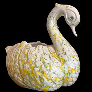 Swan Pottery - Mid Century Art Pottery signed by Carol Couture 1977